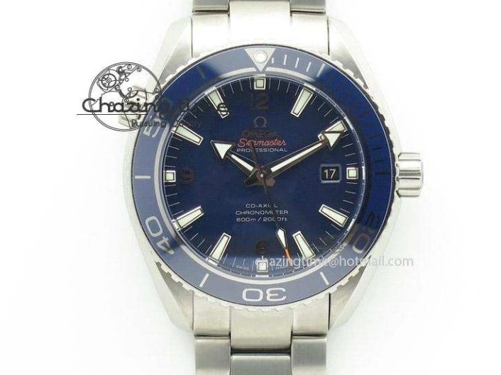 0710 Breathable Planet Ocean Pro Ceramic Bezel 45mm OMF 1:1 Best Edition On SS Bracelet A8500 (Black Balance Wheel) 8140